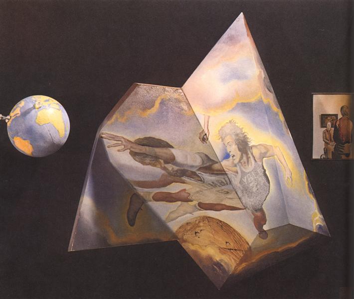 Polyhedron. Basketball Players Being Transformed into Angels